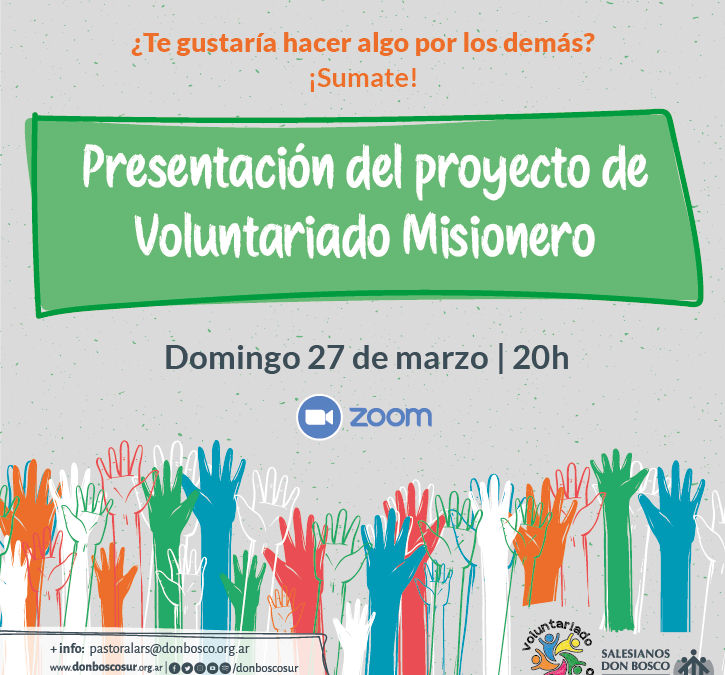 Presentación del proyecto de Voluntariado Misionero
