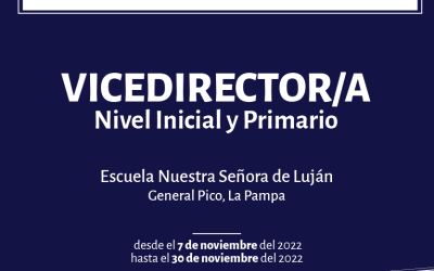 General Pico – Llamado a cubrir cargo