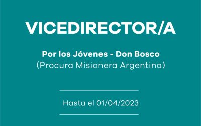 Vice Dirección – Área de Fundraising – Por los Jóvenes-Don Bosco