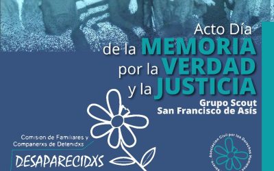 El Profesorado Don Bosco invita al acto por el día de la Memoria