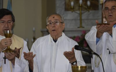El P. Pedro Estupiñán celebró sus 90 años