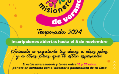 Voluntariado Juvenil Misionero de Verano