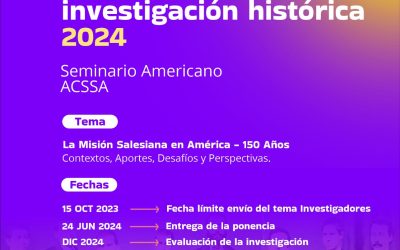 Convocatoria a proyectos de investigación histórica salesiana