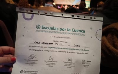 El Pío IX fue reconocido como escuela comprometida con la cuenca Matanza-Richuelo