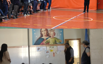 El Deán Funes y el Domingo Savio recibieron al Vicario Inspectorial