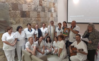 Zatti presente en el Sanatorio La Trinidad de San Isidro