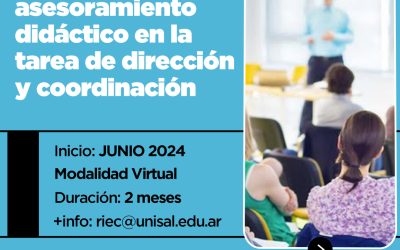 La dimensión del asesoramiento didáctico en la tarea de la dirección y coordinación