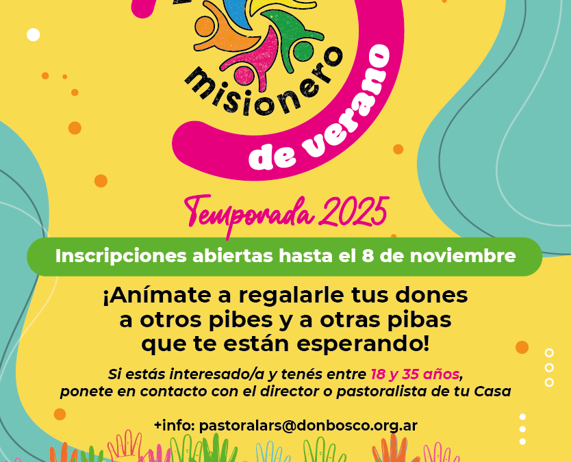 Voluntariado Juvenil Misionero de Verano 2025