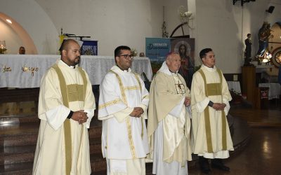 “Emiliano, Mathías, David, el diaconado los lleva al centro del misterio de la Iglesia…”