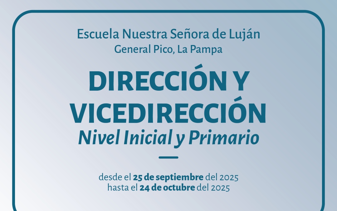 General Pico – Llamado a cubrir cargo