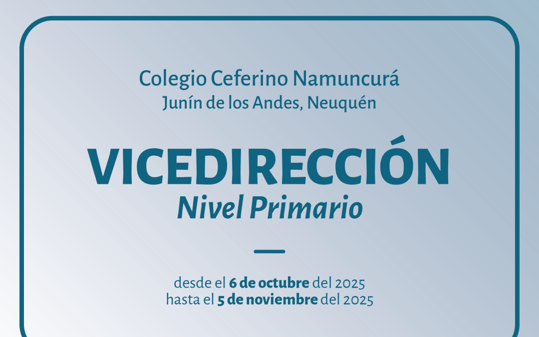 Junín de los Andes – Llamado a cubrir cargo
