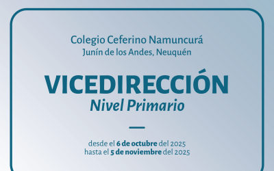 Junín de los Andes – Llamado a cubrir cargo