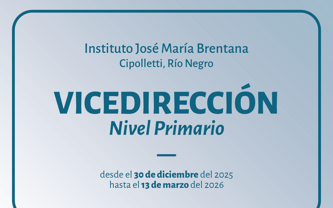 Cipolletti – Llamado a cubrir cargo