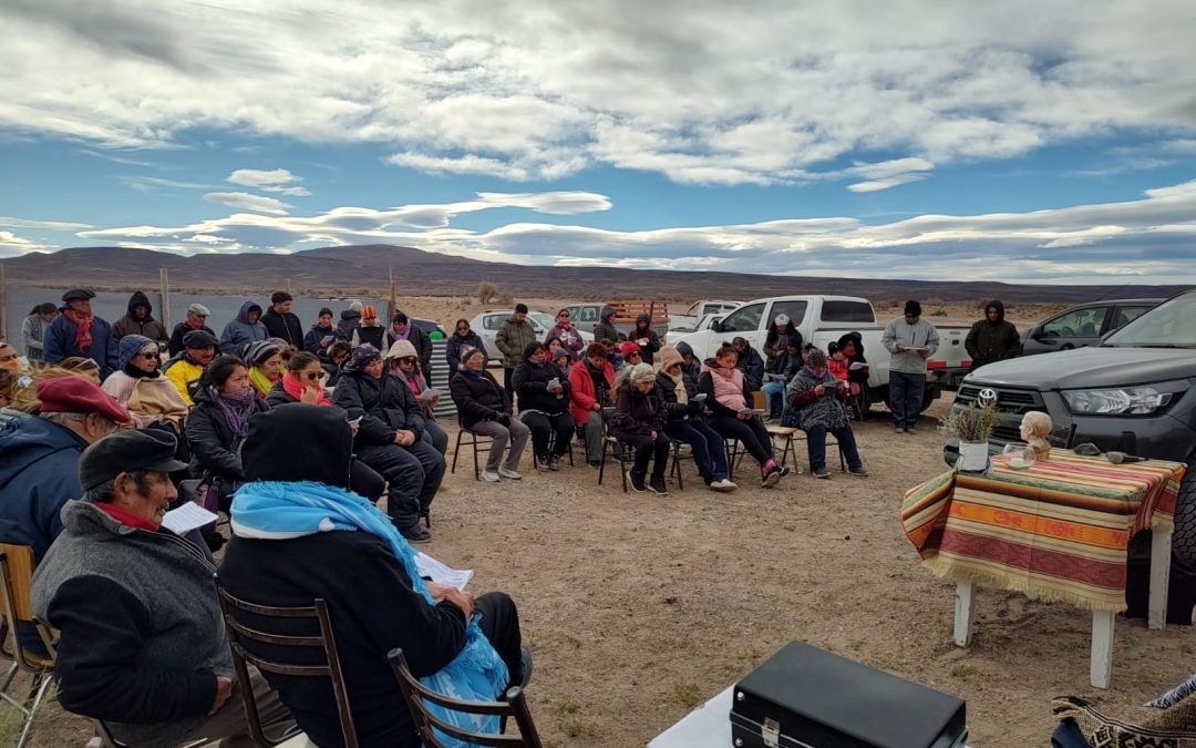 Gan Gan, Chacay Oeste, Laguna Fría y Mallín de los Cual dieron gracias a Ceferino