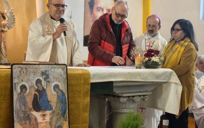 El P. Horacio López toma posesión de la parroquia en Ushuaia