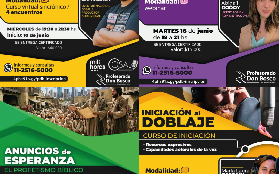 Cursos online del Profesorado Don Bosco