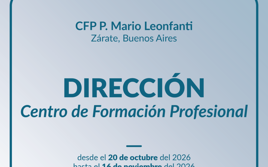 Llamado a cubrir cargo – Zárate